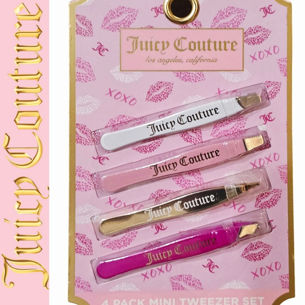 Juicy Couture 4-PK Logo Mini Tweezer Set